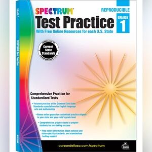 $8 SPECTRUM TEST PRACTICE 1st GRADE. NEW. $8 IF BUNDLED